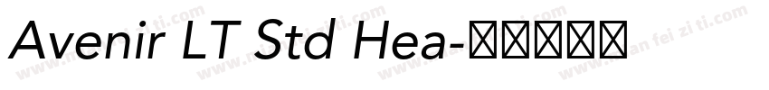 Avenir LT Std Hea字体转换